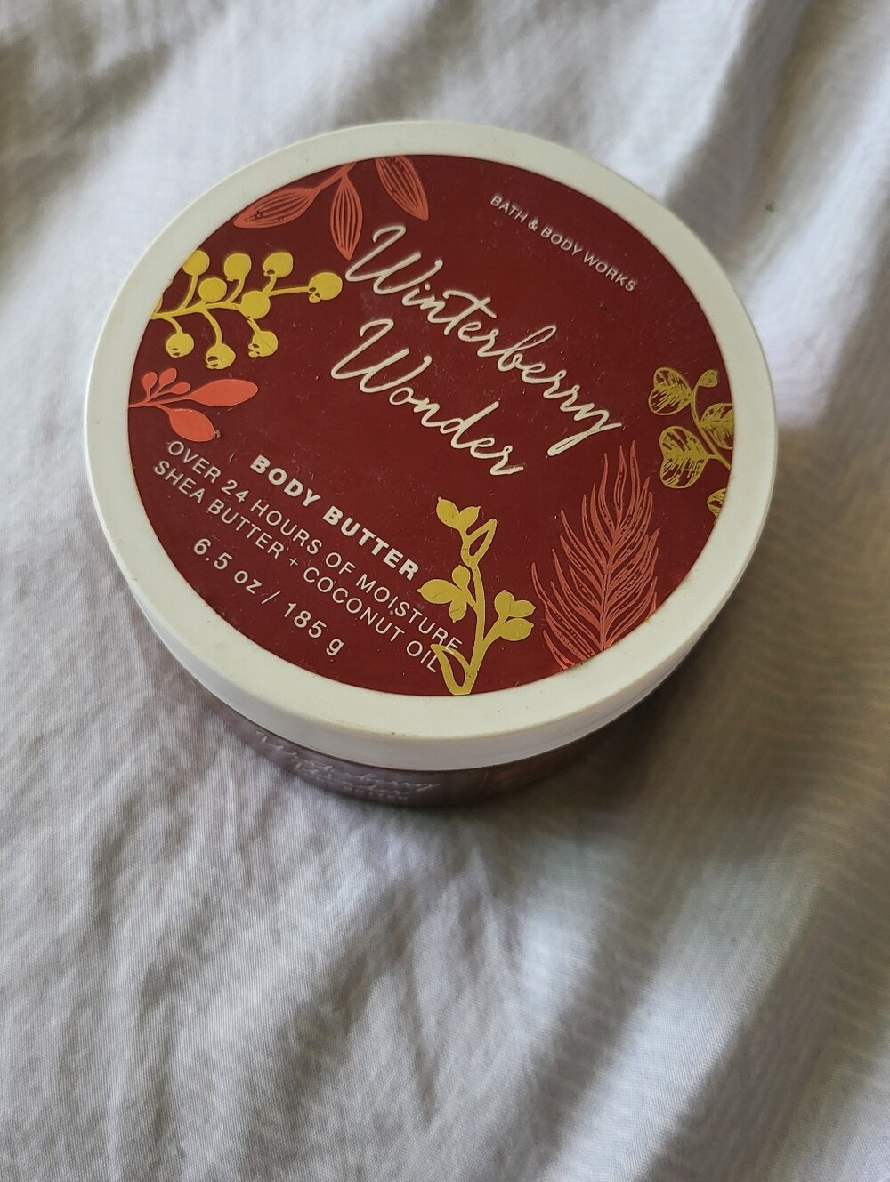Bath & Body Works Winterberry Wonder Body Butter 6.5 oz (Open Tub / Lightly Used